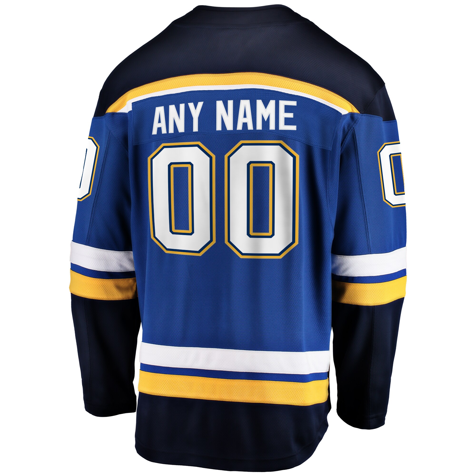 St. Louis Blues Fanatics Home Breakaway Custom Jersey – Blue