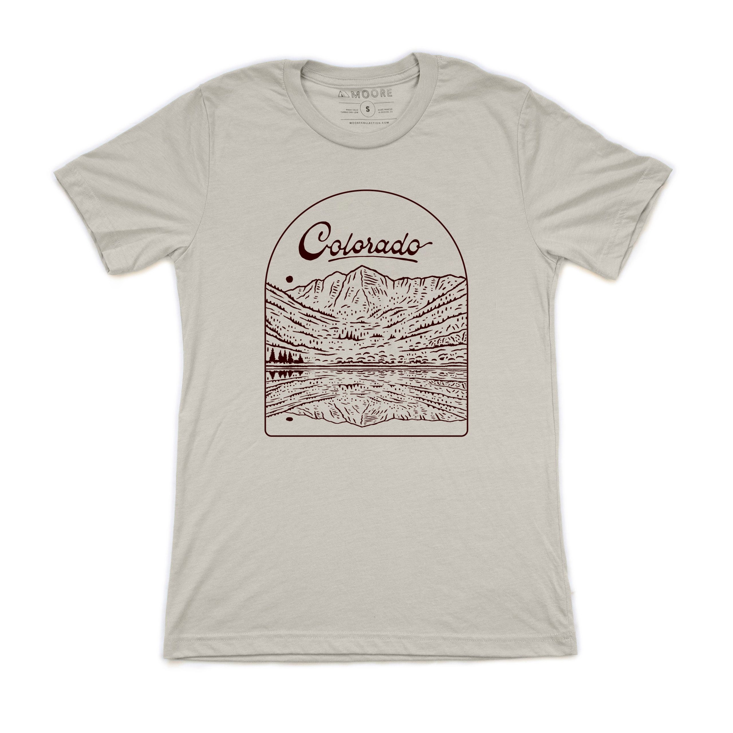 Maroon Bells Tee-Heather Cement