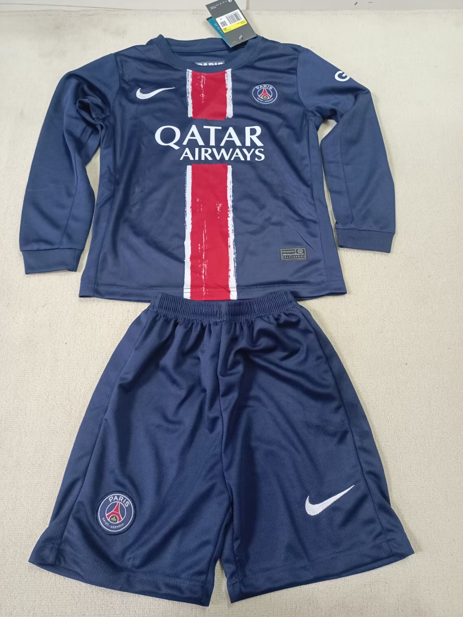 2024/25 Paris home long sleeve jersey-Children's suit