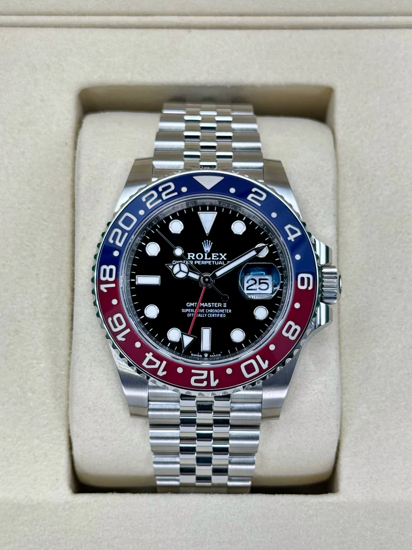【Super Clone】RLX GMT-Master II Steel Blue & Red 