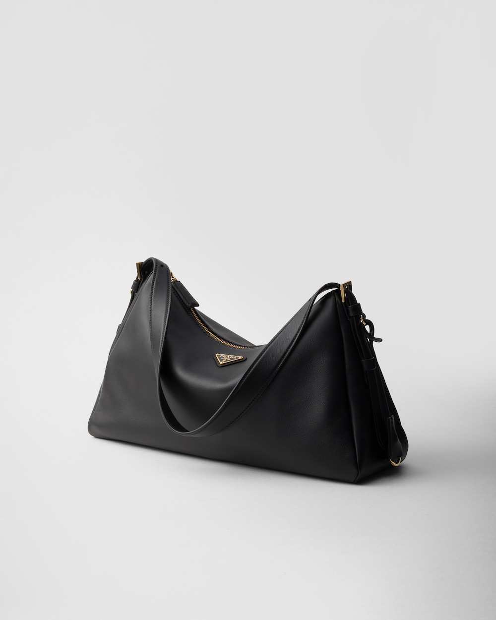 Aim??e Large Leather Shoulder Bag