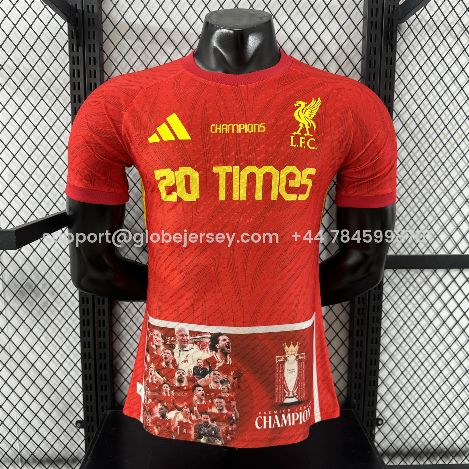 Liver.pool 25-26 20 Times Champions Red Jersey - Player Version