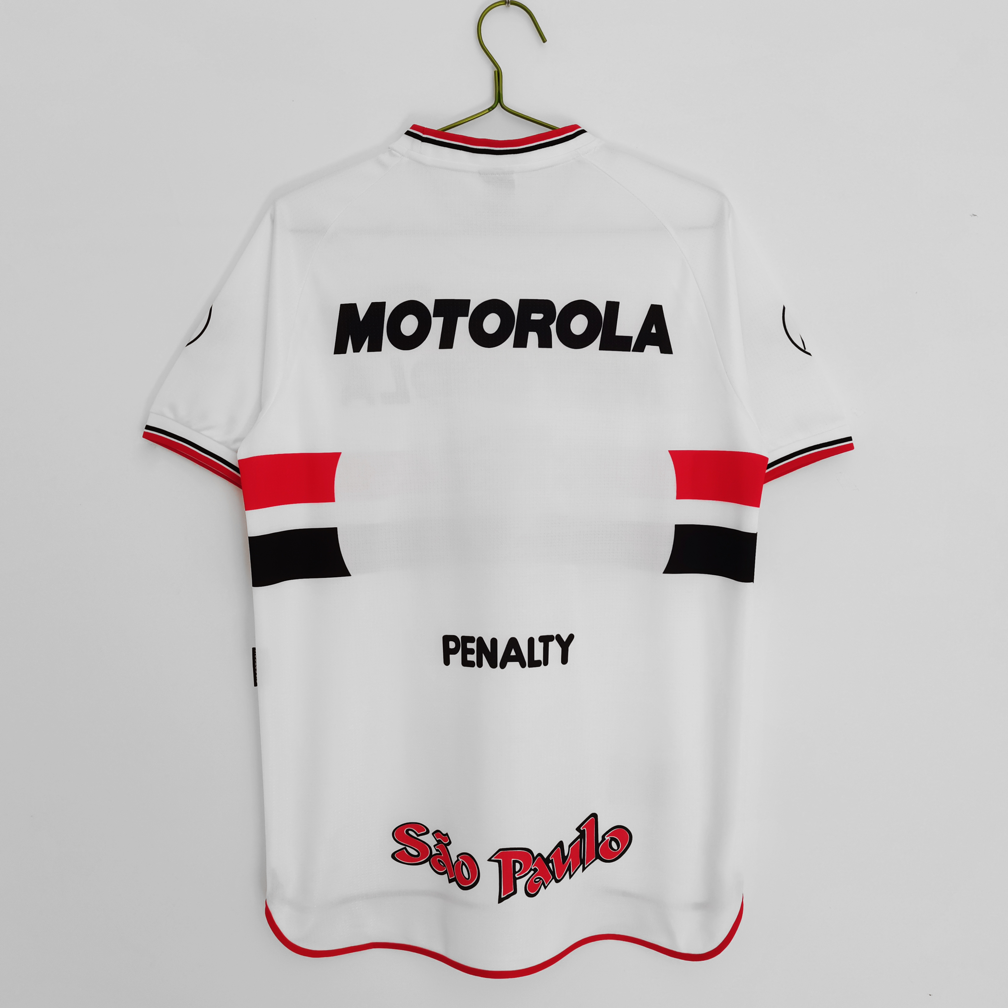 2000 season Sao Paulo home retro jersey round neck-Fans