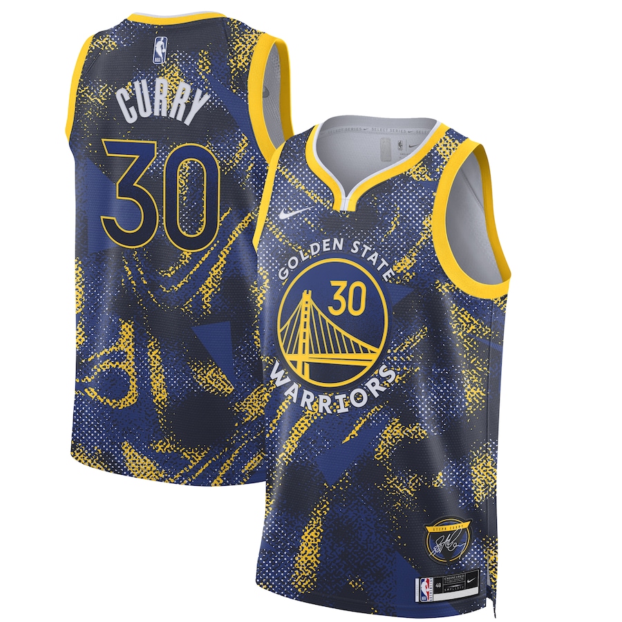 Unisex Golden State Warriors Stephen Curry Royal 2025 Select Series Swingman Jersey
