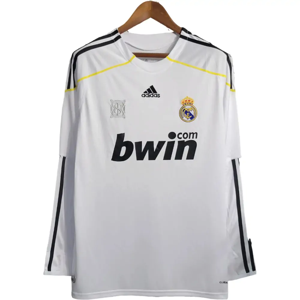 2009/10 Real Madrid Home Long Sleeve Retro Shirt - Fans Edition