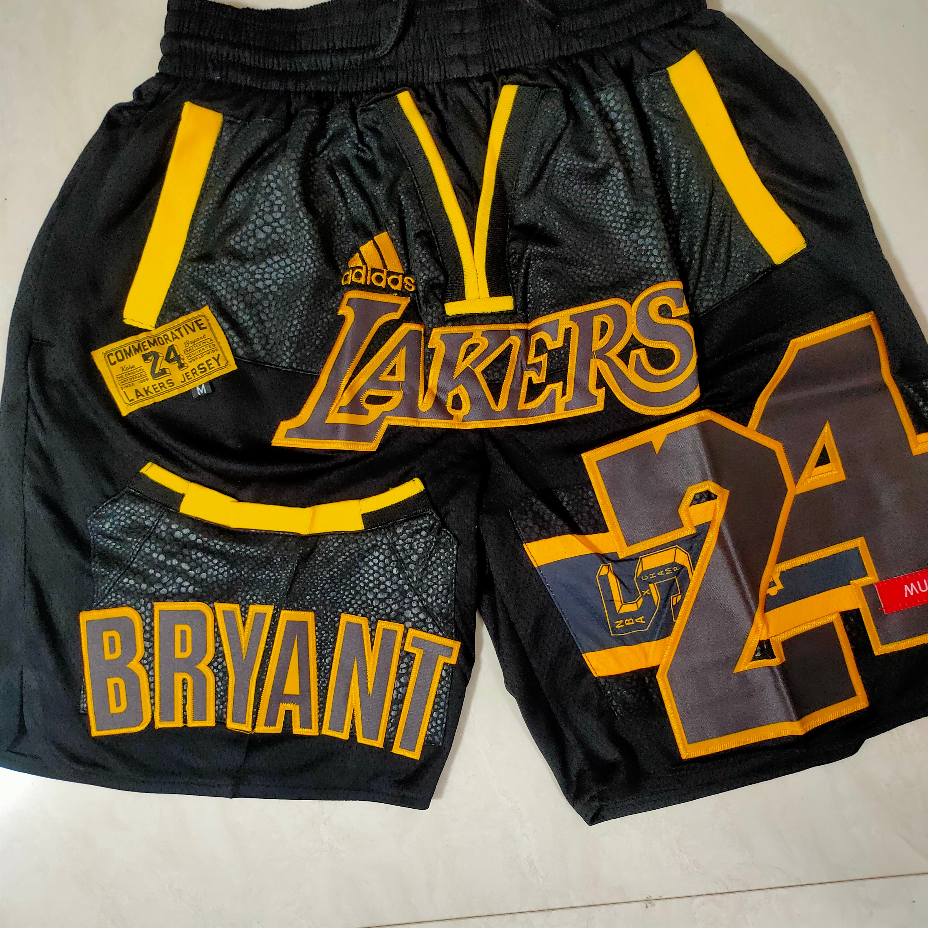 Los Angeles Lakers Kobe Bryant Black Pocket Pants