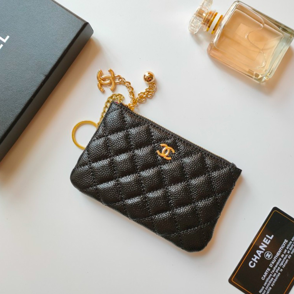Chanel Pendant Zipper Coin Wallet
