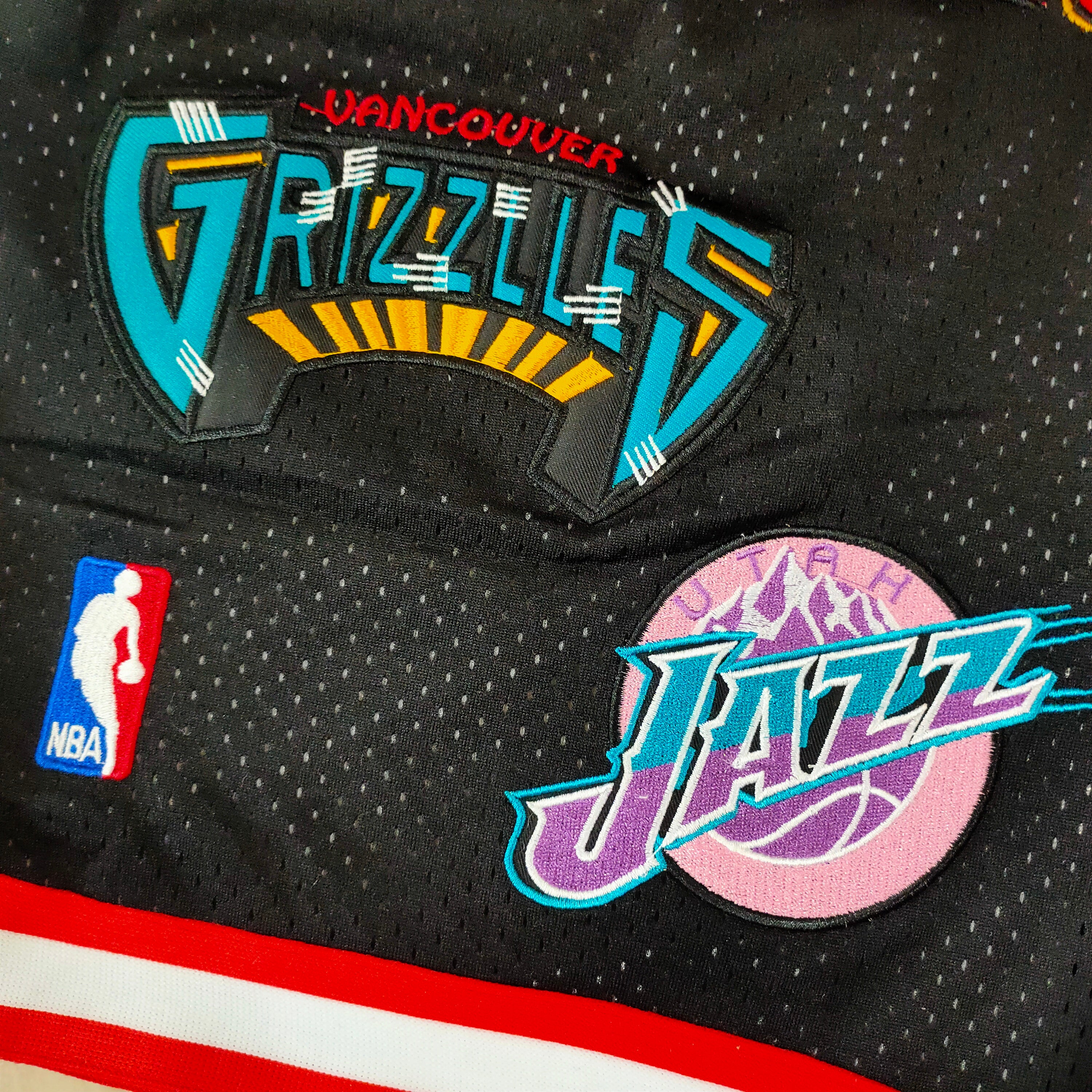 2024 NBA All-Star Western Black Full Density Embroidered Pocket Pants