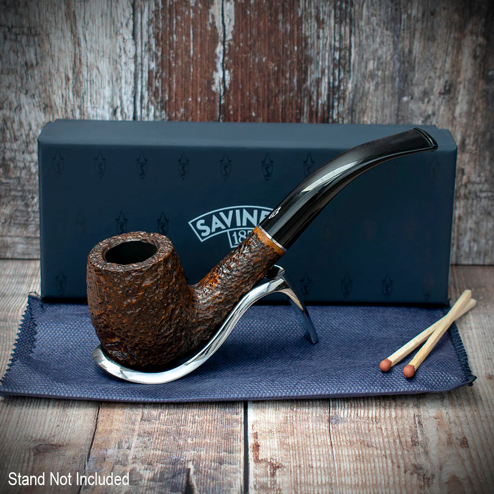 Savinelli Tre Rusticated Briar Pipe - 606