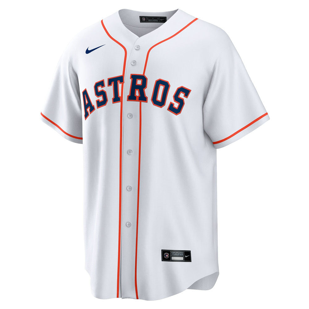 Men's Houston Astros Alex Bregman Home Player Name Jersey - White