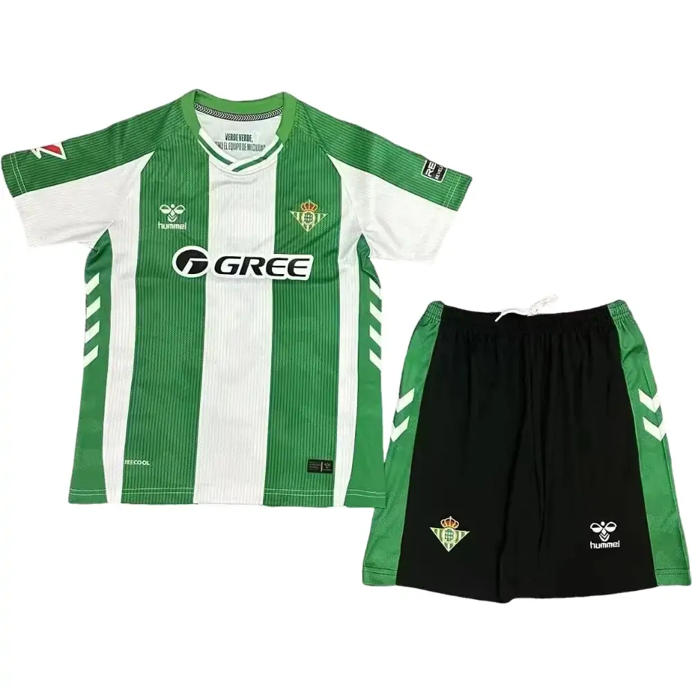 25-26 Betis Home Shirt Jersey - Adult Set Fans Edition