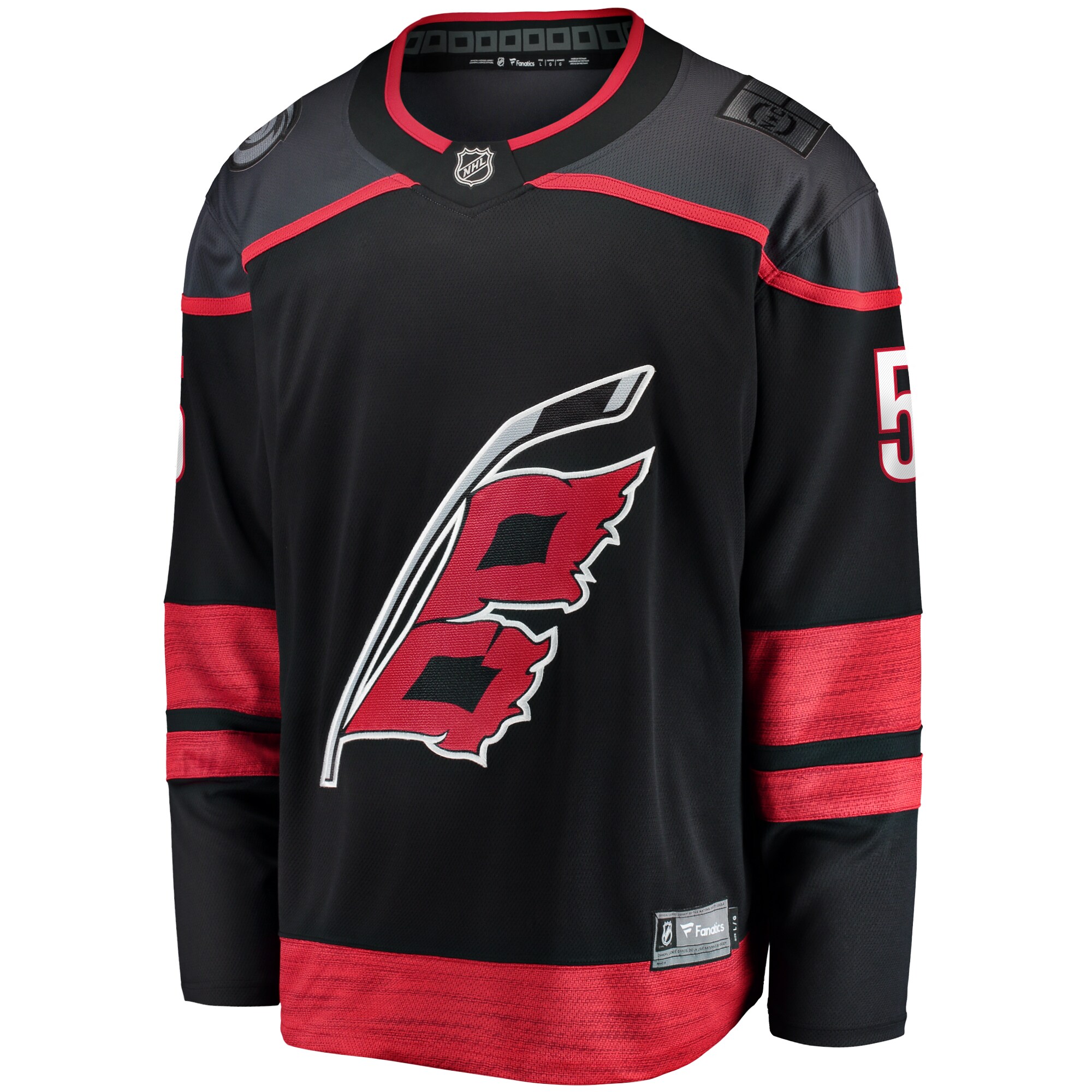 Jalen Chatfield Carolina Hurricanes Fanatics Home Premier Breakaway   Jersey – Black