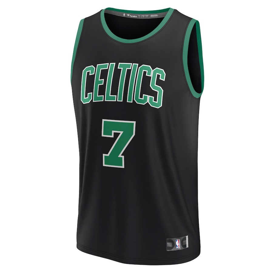 Youth Boston Celtics Jaylen Brown Fanatics Black Fast Break Replica Jersey - Statement Edition