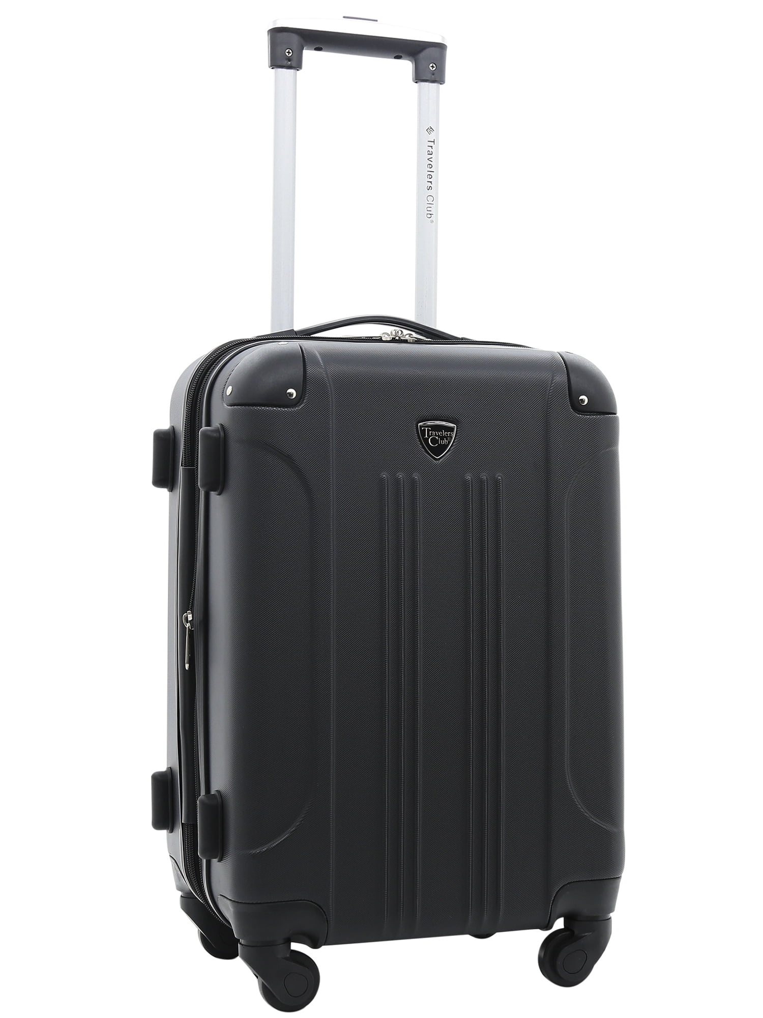 Travelers Club Chicago Plus 5pc Expandable Hardside Luggage Set, Black