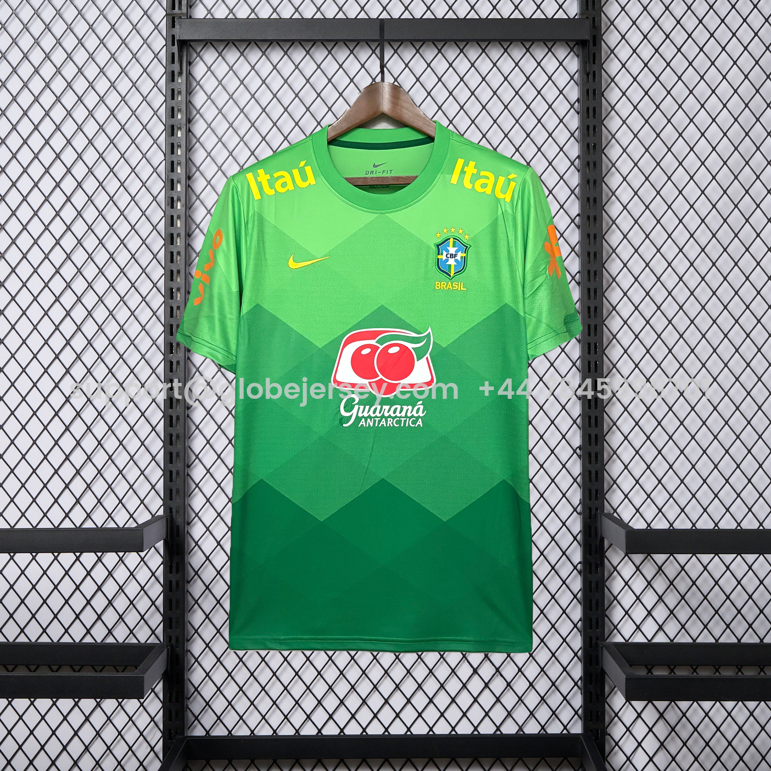 Retro Brazil 2022 Pre-Match Green Special Jersey