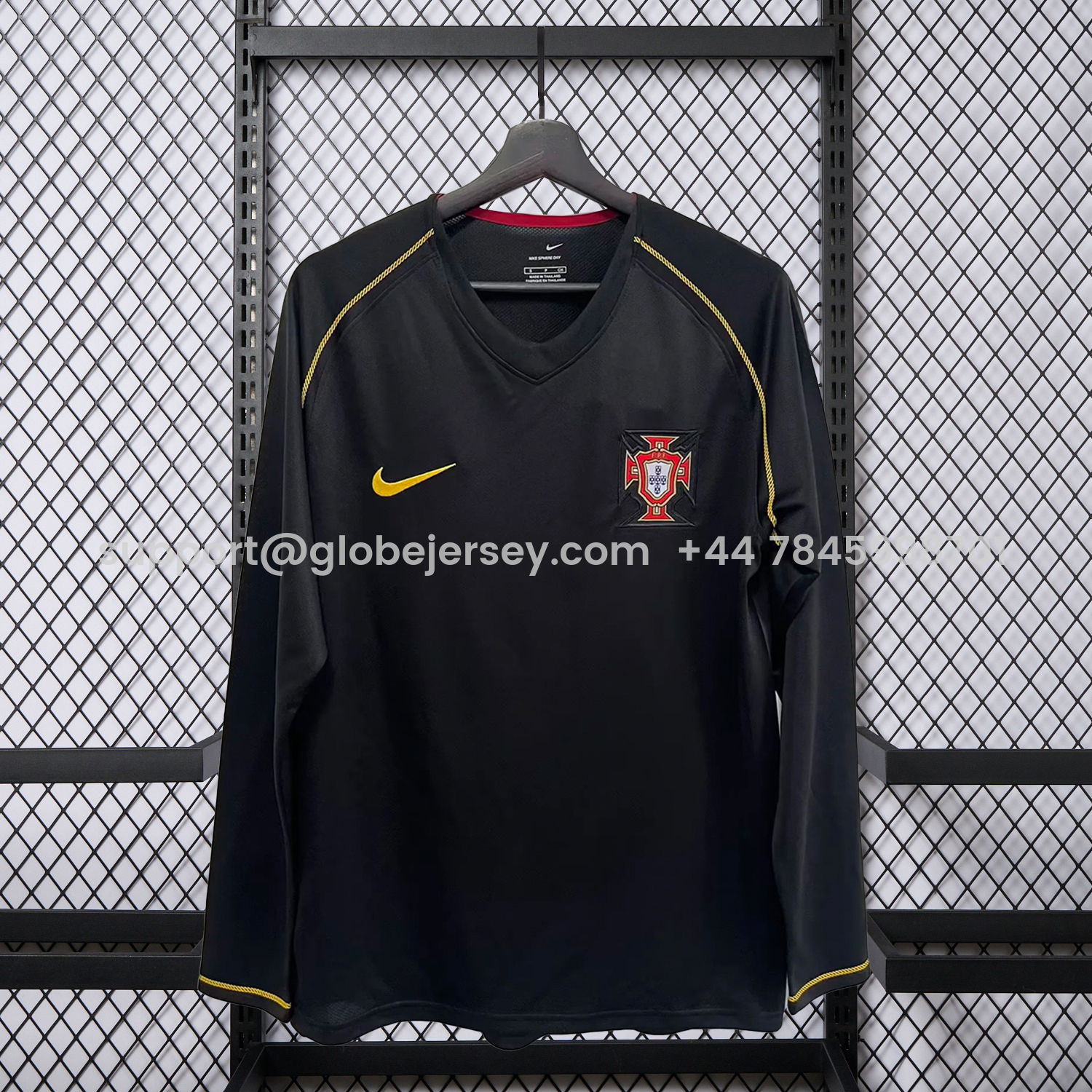 Retro Portugal 2006 Away Long Sleeves Jersey