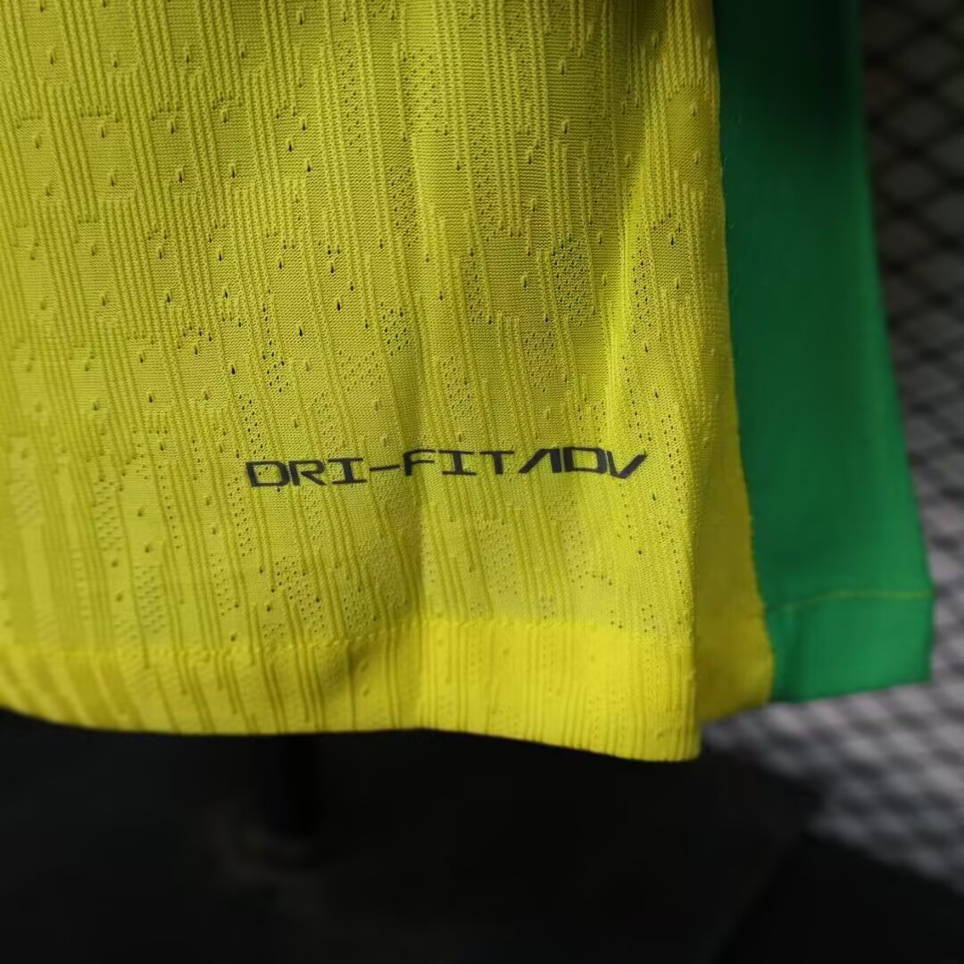 2025-26-Brazil Home Long Sleeve-Player Edition