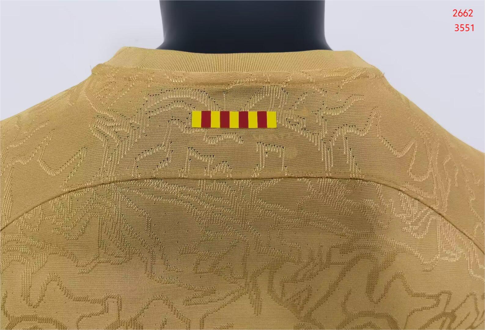 2022/2023 Barcelona away long-sleeved player version jersey 1:1 Thai quality