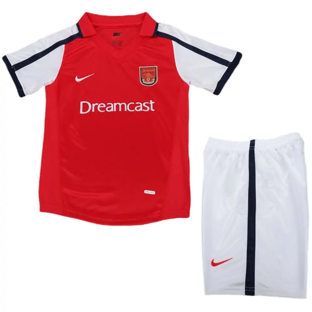 2001-02 Arsenal Home Retro Children's Jersey Set - Fans Edition