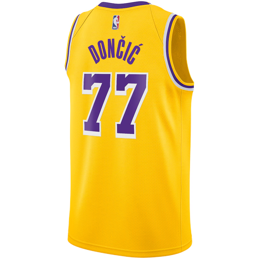 Los Angeles Lakers Icon Edition Swingman Jersey - Gold - Luka Dončić