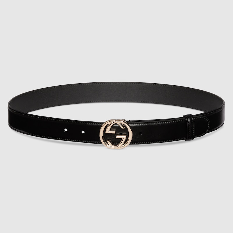 Belt with Interlocking G buckle