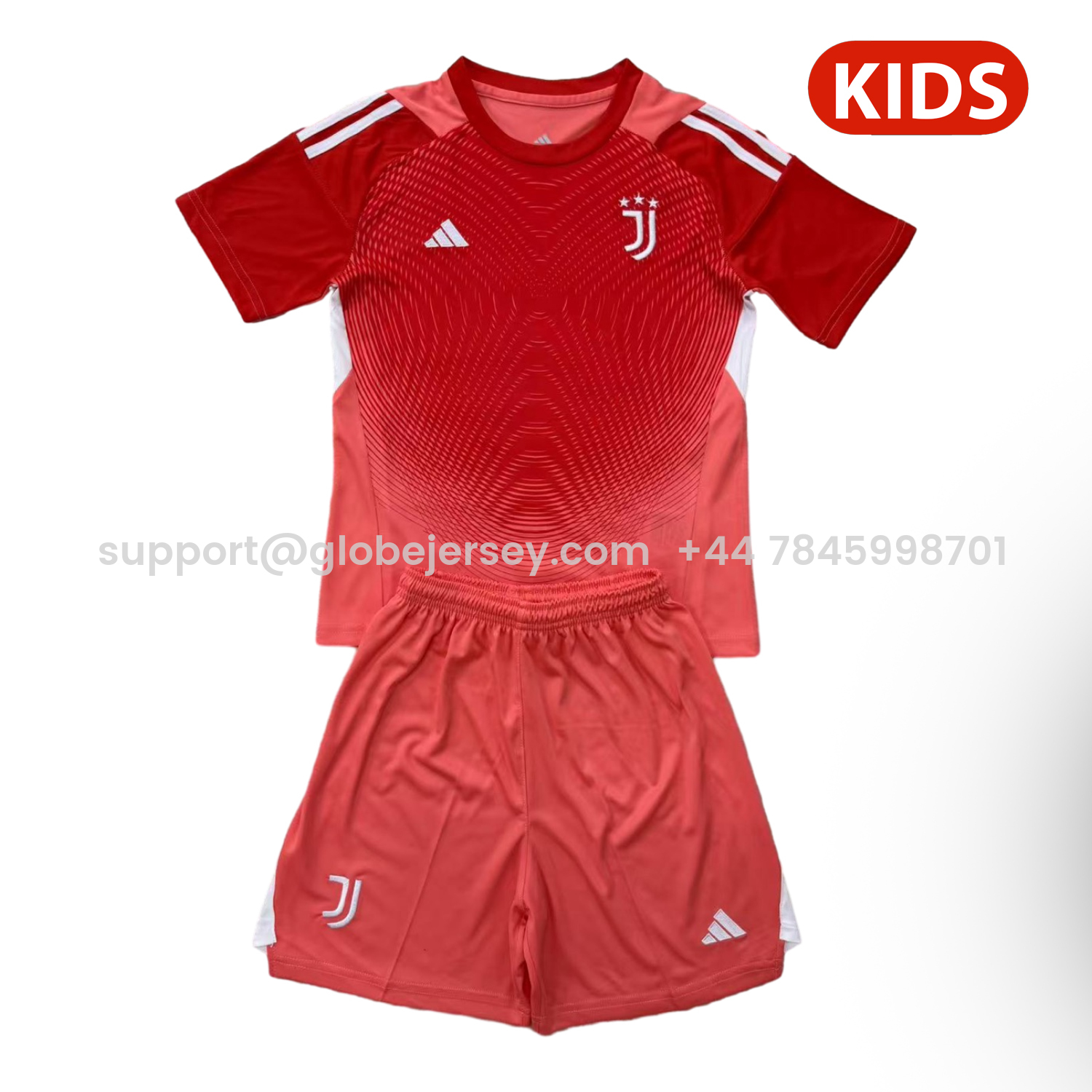 Juventus 25-26 Red Goalkeeper Kids Kit