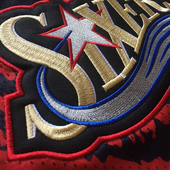 Allen Iverson Philadelphia 76ers 3 White MN