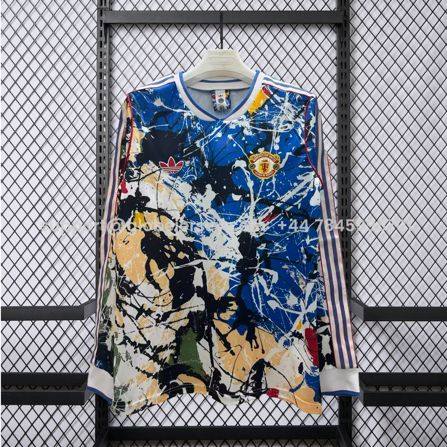 Manchester United 25-26 Stone Roses Special Long Sleeves Jersey - Fans Version