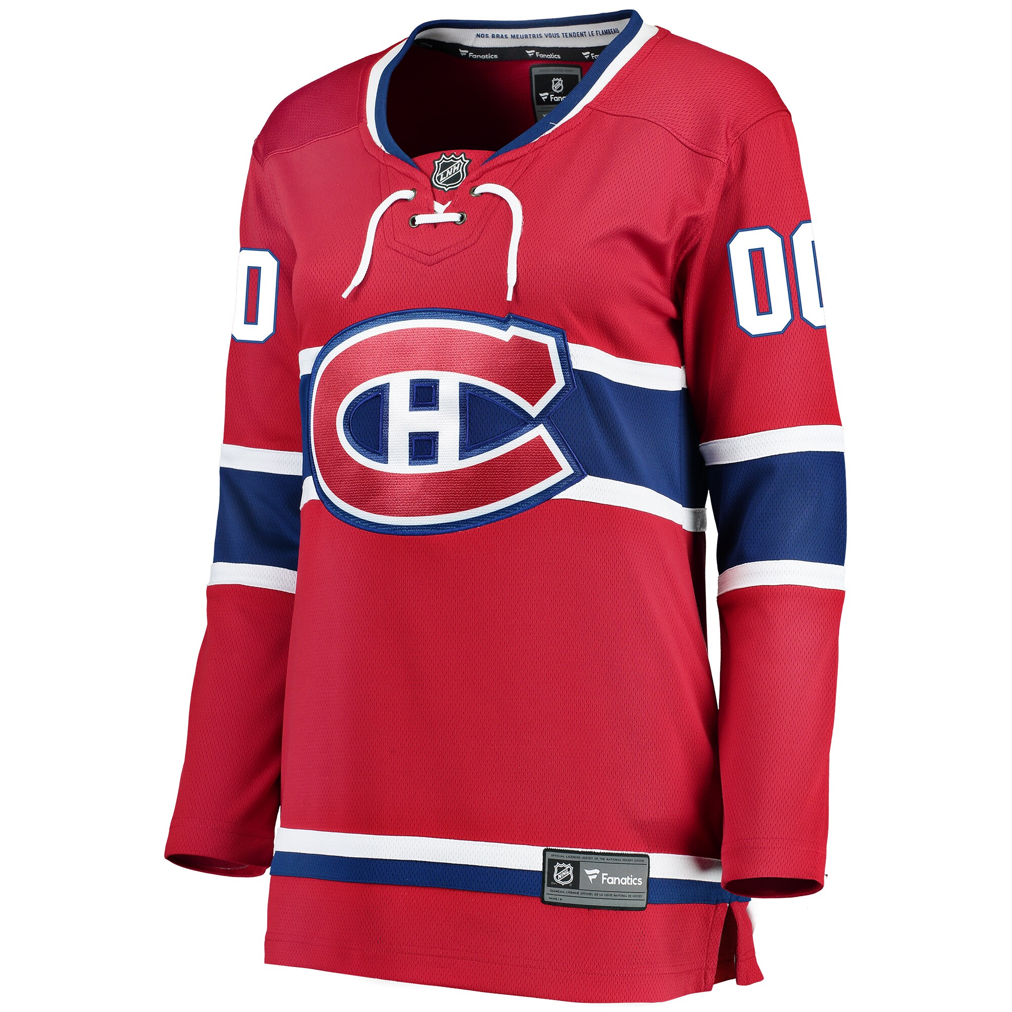 Montreal Canadiens Fanatics Women’s Home Breakaway Custom Jersey – Red