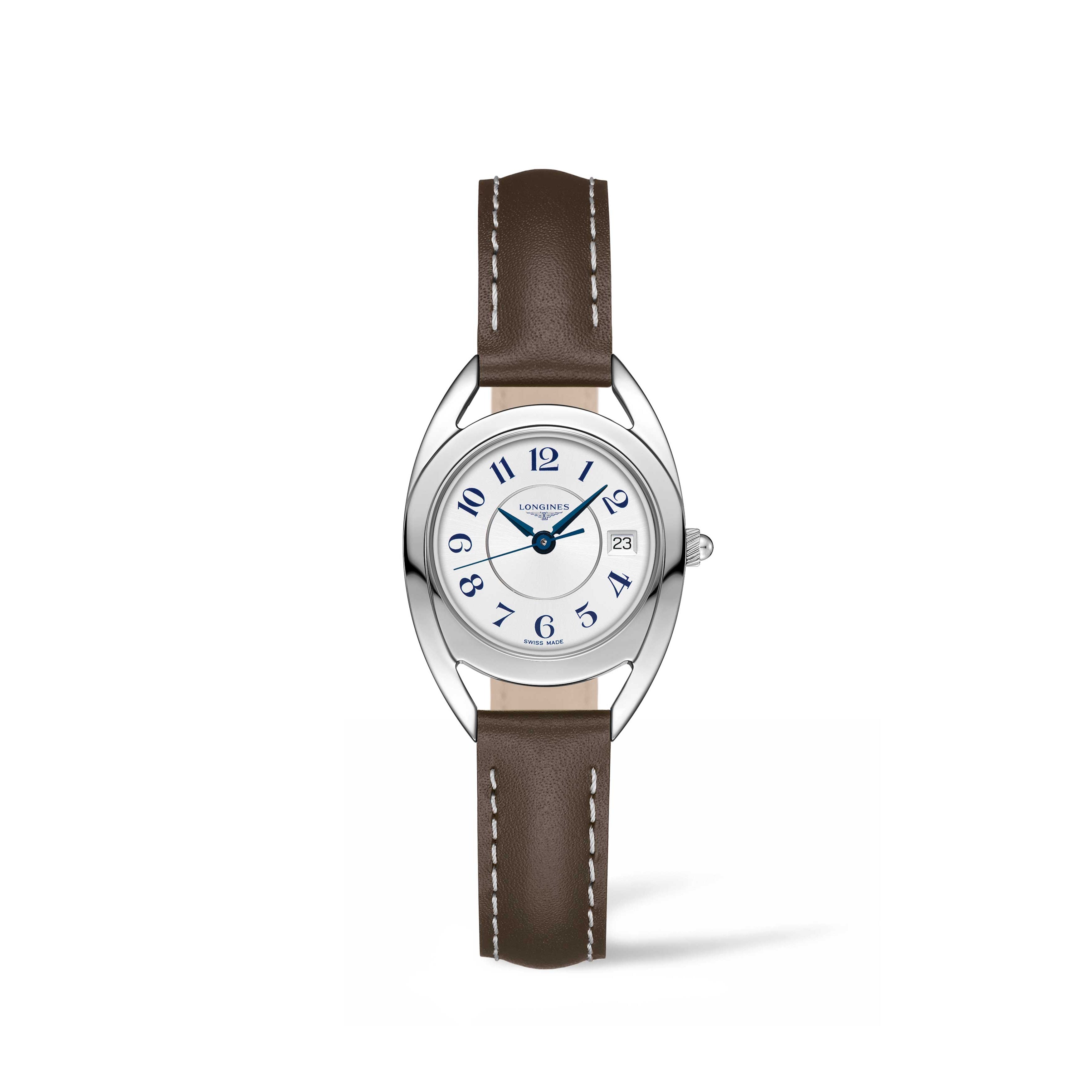 【Super Clone】Longines Women's L6.136.4.73.2 Equestrian Brown Leather Watch