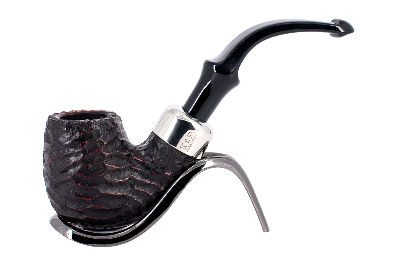 Peterson of Dublin System Rustic Briar Smoking Pipe - Shape No.312