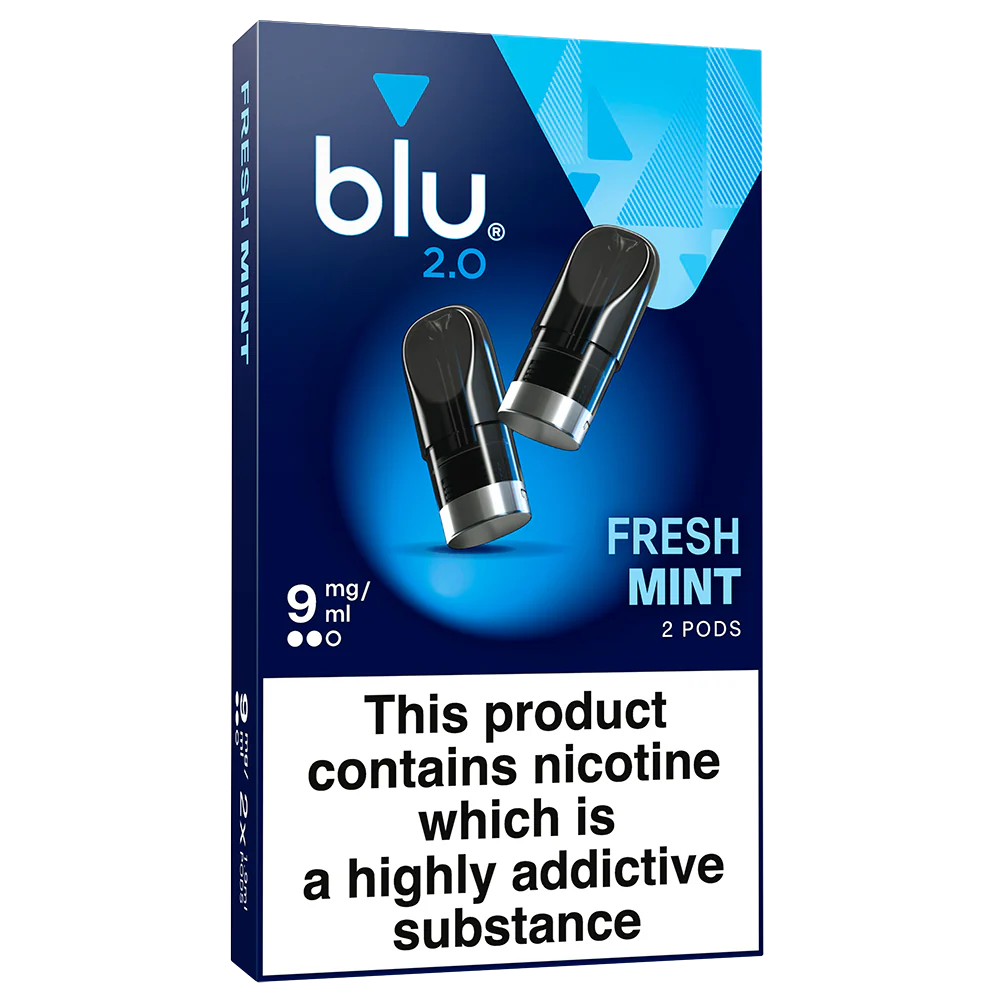 Blu 2.0 Fresh Mint Vape Pods 9mg/ml 2 Pack