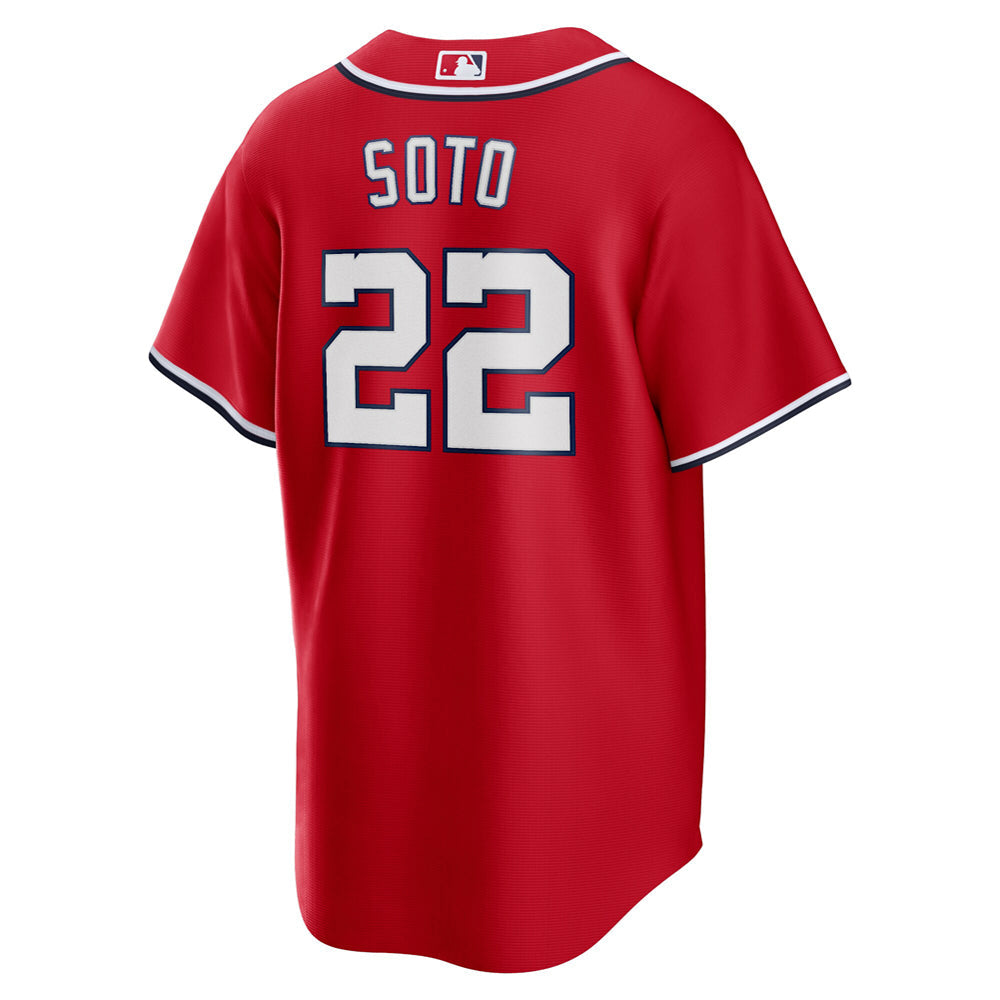Men's Washington Nationals Juan Soto Alternate Player Name Jersey - Red
