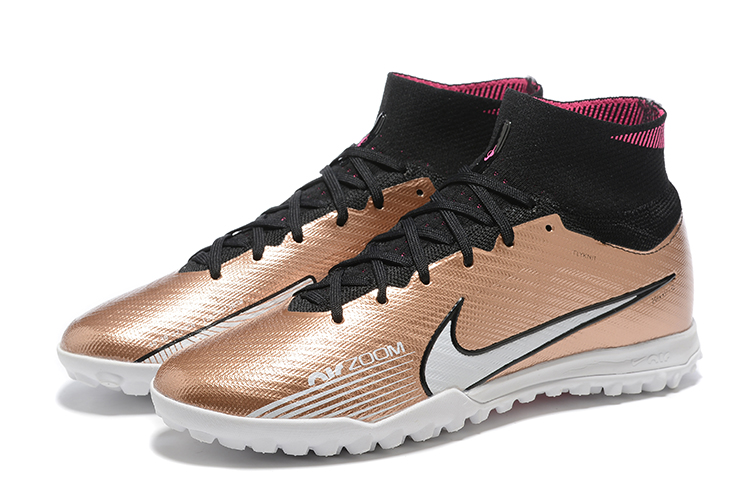 Assassin XV high-top fully knitted waterproof MD air cushion grass spike football shoes