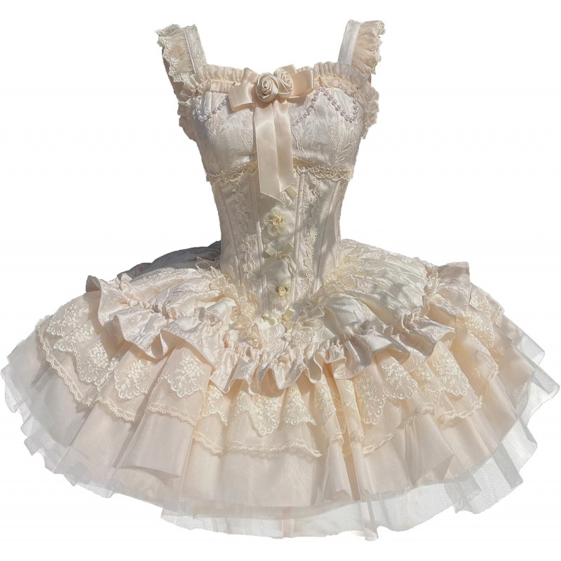 Sweet Lolita Princess Dress Ruffled Tea Party
