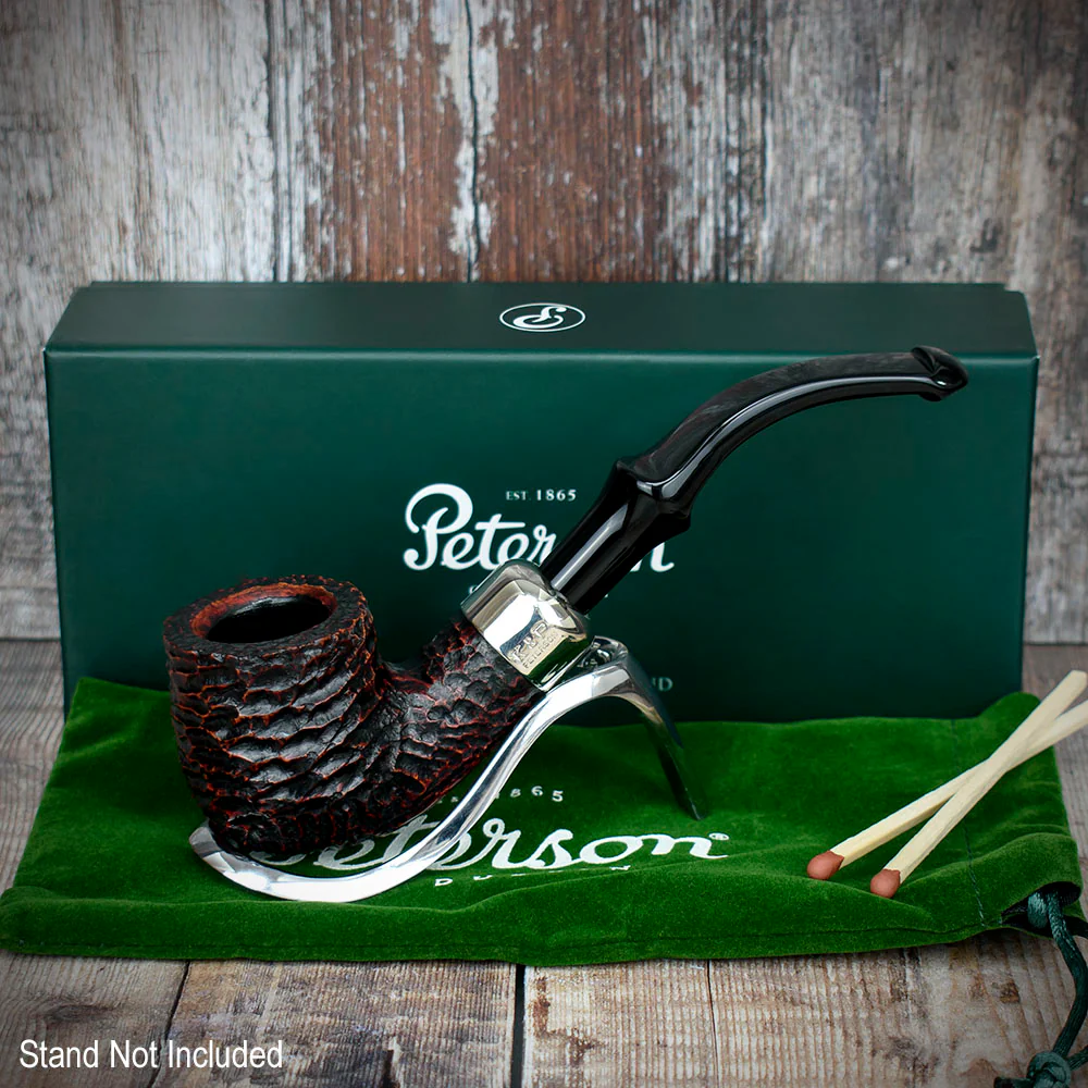 Peterson of Dublin System Rustic Briar Smoking Pipe - Shape No.301