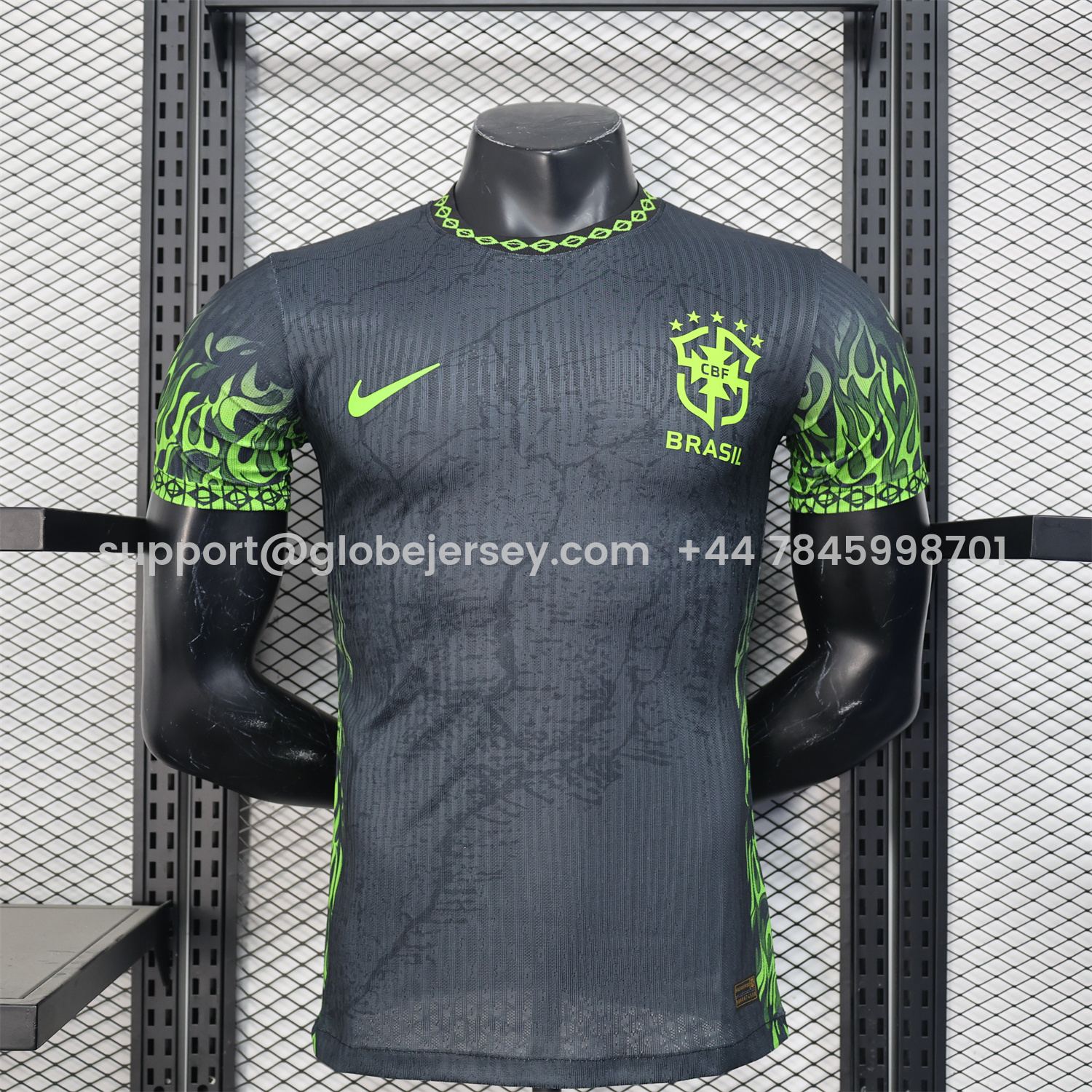 Brazil 2025 Green Fire Black Special Edition Jersey - Player Version