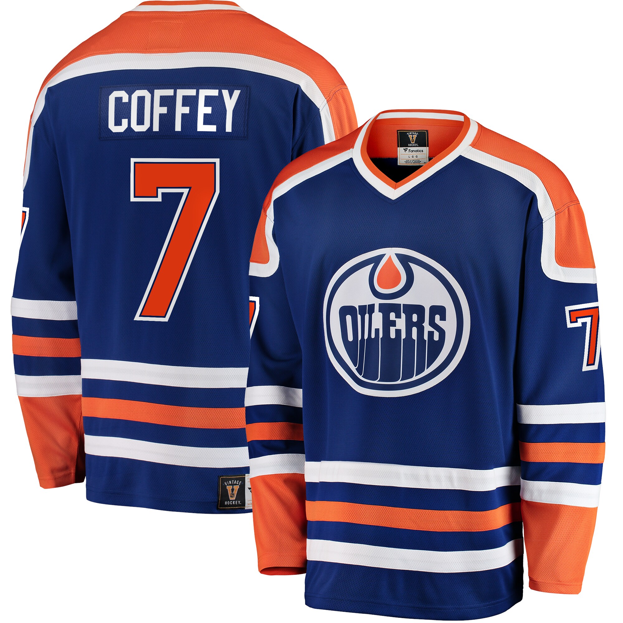 Paul Coffey Edmonton Oilers Fanatics Premier Breakaway Retired   Jersey – Blue