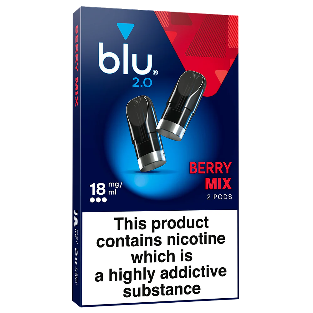 Blu 2.0 Berry Mix Vape Pods 18mg/ml 2 Pack