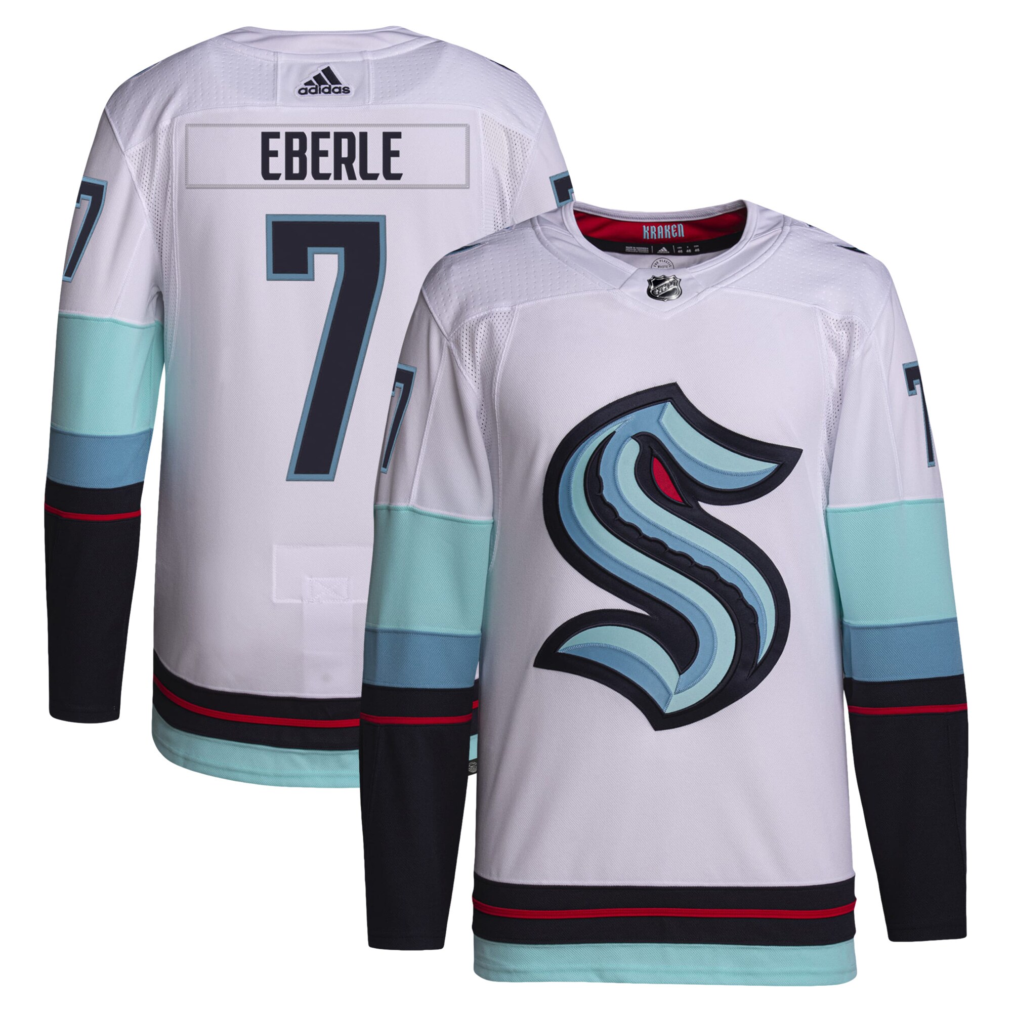 Jordan Eberle Seattle Kraken  Away Primegreen  Pro   Jersey – White