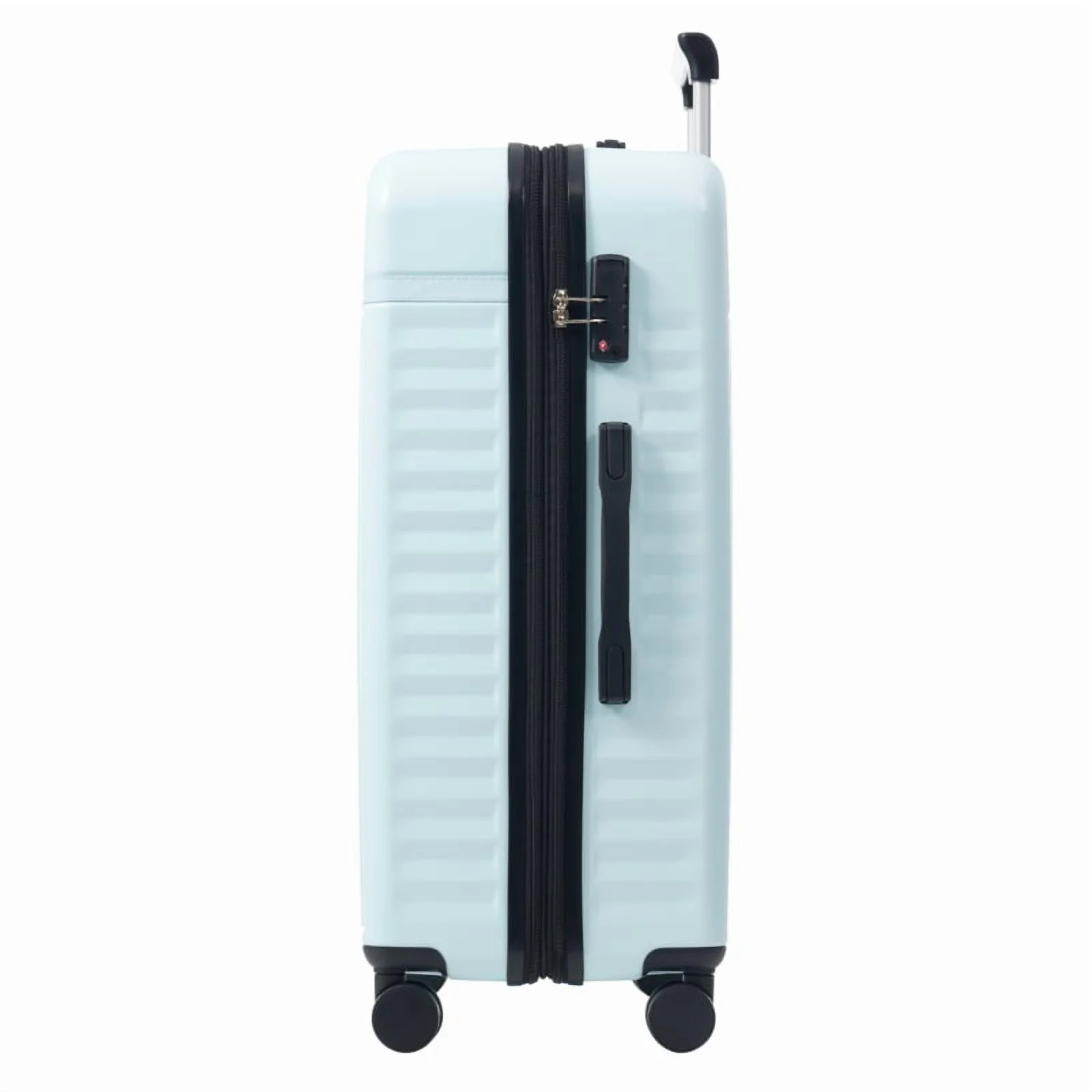 Front Opening Luggage Set 3 Piece, Hardside Carry on Suitcase with USB Port, Expandable Luggage with Handle Bag Spinner Wheels TSA Lock