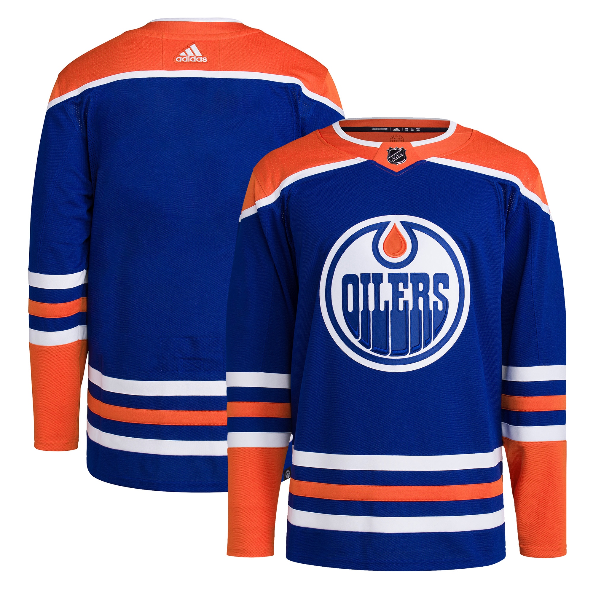 Edmonton Oilers  Home Primegreen  Blank Jersey – Royal