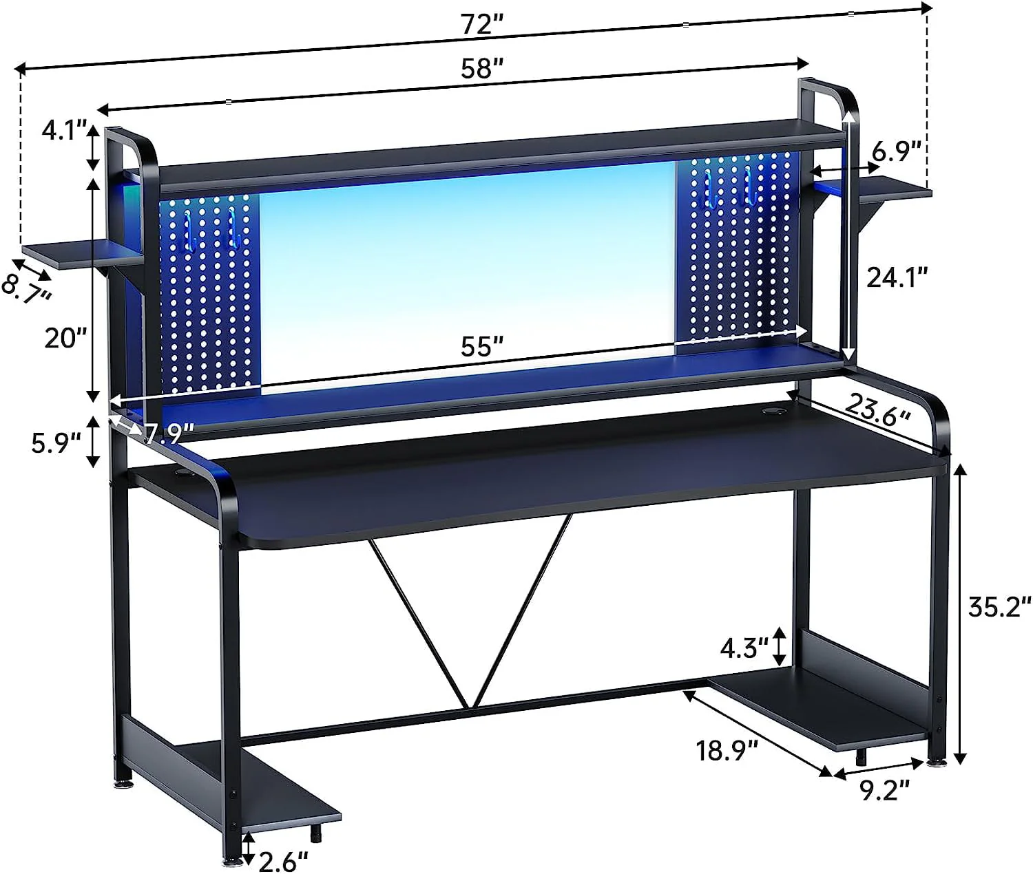 SEDETA Gaming Desk, 55