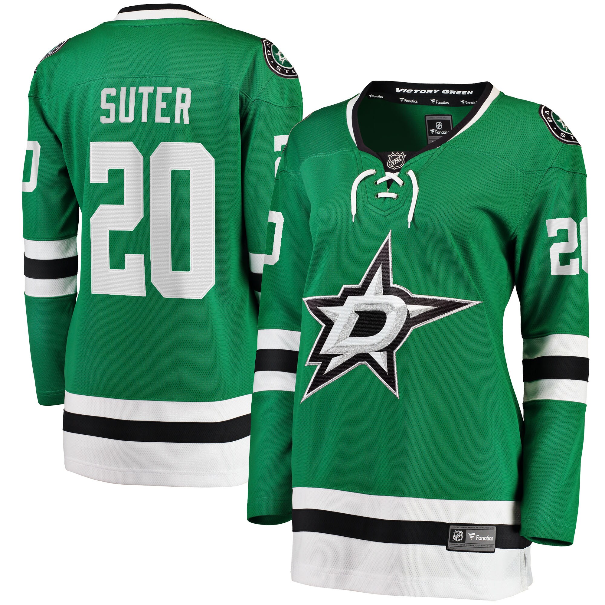 Ryan Suter Dallas Stars Fanatics Women’s Breakaway   Jersey – Kelly Green