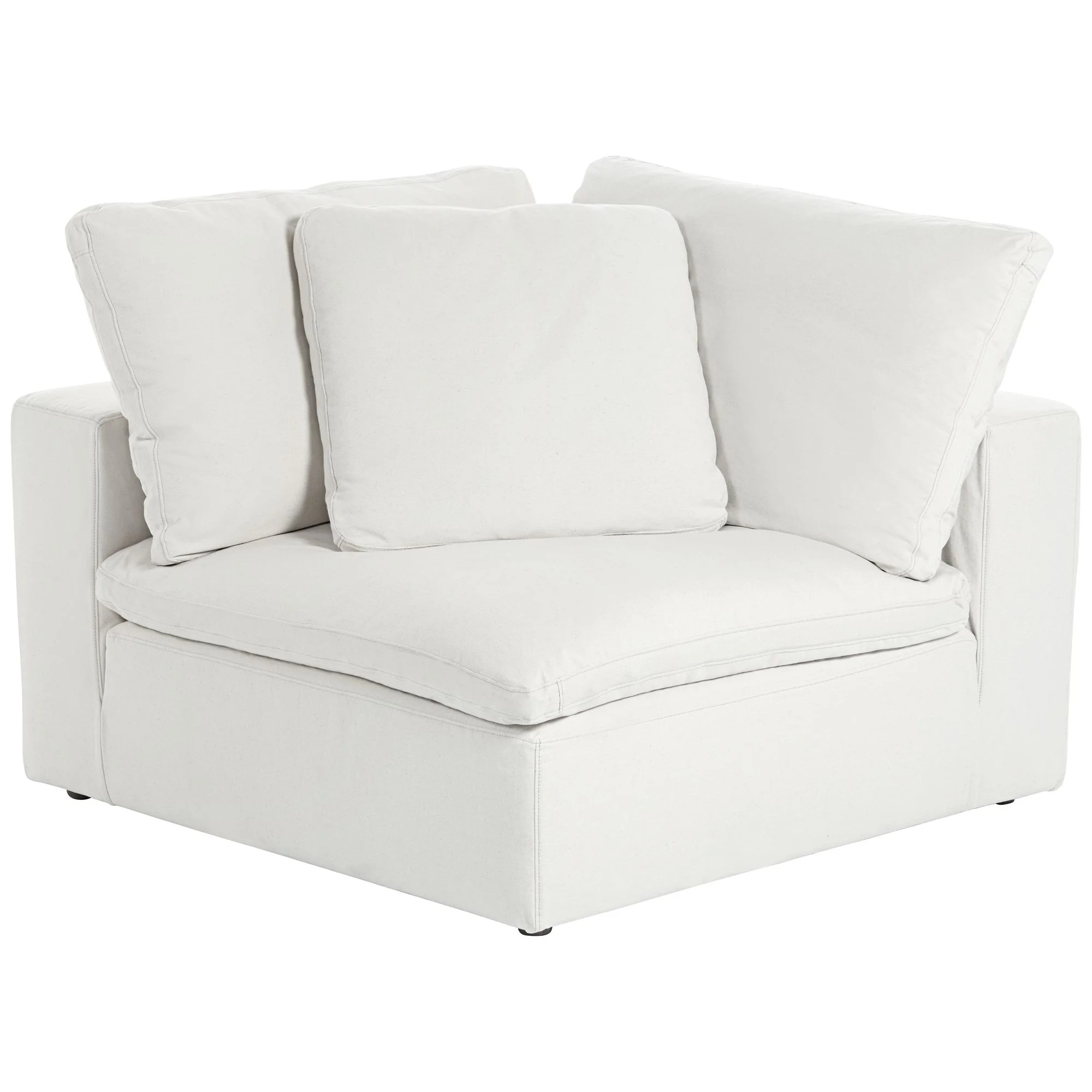 55 Downing Street Pearl White Slipcover for Skye Peyton Collection Corner Sectional Chairs