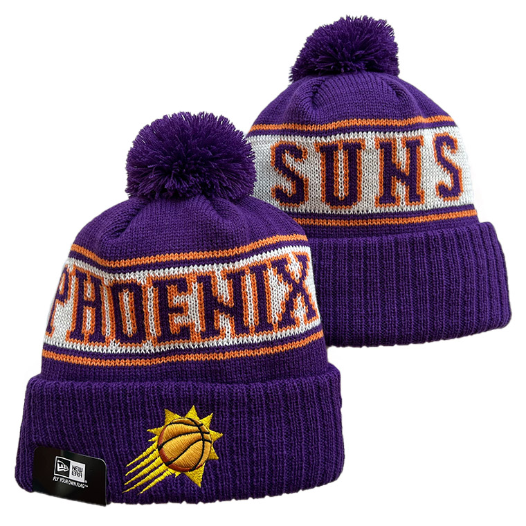 Phoenix Suns New Era Throwback Repea Cuffed Knit Hat with Pom