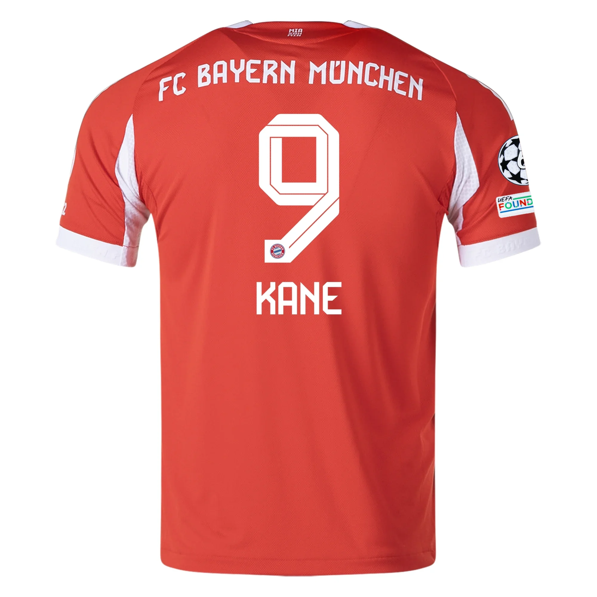 adidas Bayern Munich Authentic Harry Kane Home Jersey w/ Champion League Patches 25/26 (Red)