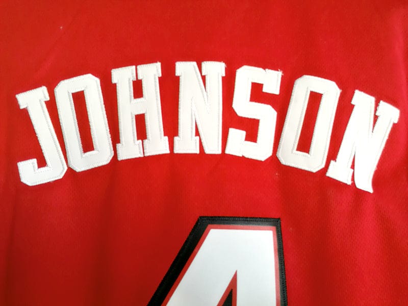 NCAA University of Nevada, Las Vegas No. 4 Larry Johnson University red embroidered jersey