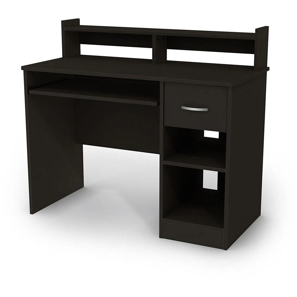 Ktaxon Wood Computer Desk Office Black Laptop PC Work Table Home Drawer & Keyboard Tray