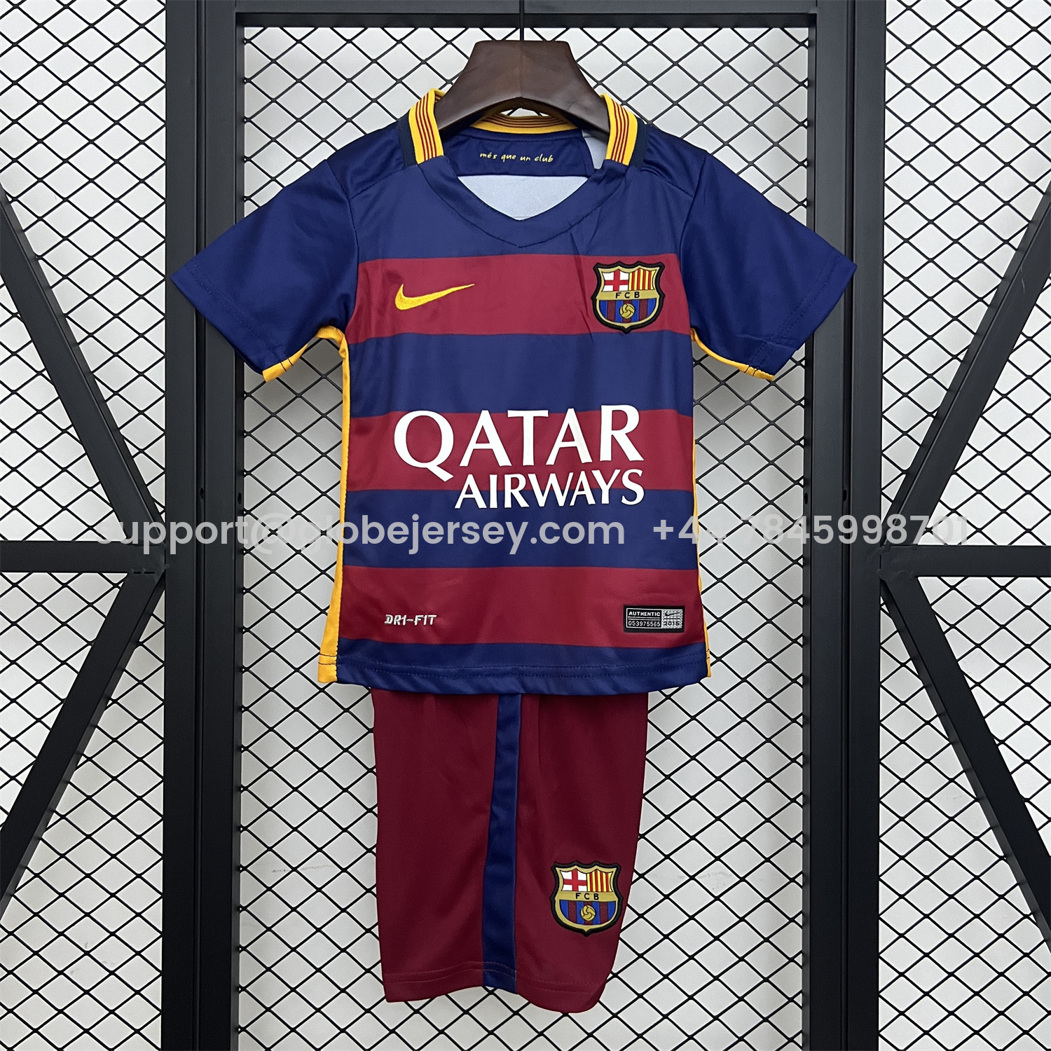 Retro Barcelona 2015-16 Home Kids Kit